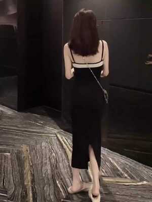 高级感别致2024新款开叉法式