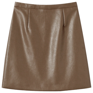 pu皮短裙半身裙女秋冬2026新款时尚a字裙高腰显瘦气质包臀皮裙子