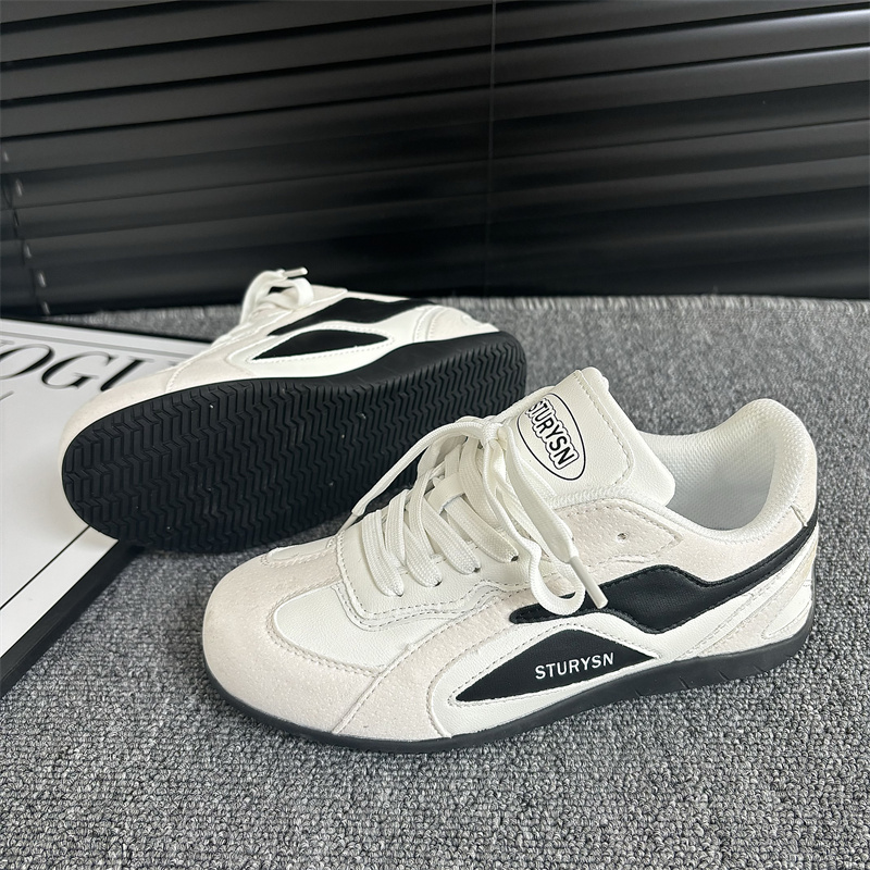 王与后 赛车鞋/经典白色德训鞋男2025新款百搭原创小众鞋子女板鞋