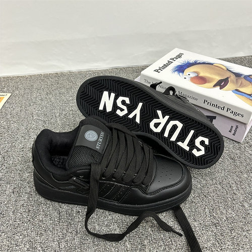 街拍百搭黑武士情侣板鞋港风