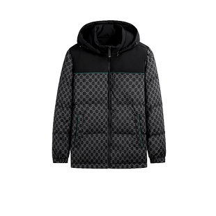 GxxH2025大码男装羽绒服加肥加大号冬季肥佬工装潮牌抗寒连帽外套