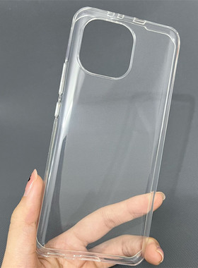 适用小米11原配手机壳大孔支架磁吸充电13ultra防摔简约k60半包10pro原厂原装同款红米note12Turbo透明保护套