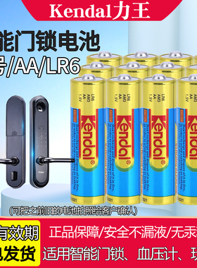 KENDAL力王LR6血压计电池AA 1.5V智能门锁遥控器鼠标碱性5号电池