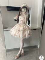 Flower Overture lolita ballet-style Lolita dress jsk Halter pink Cake Princess Birthday dress thumbnail 7