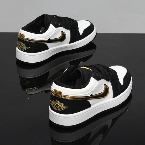 潮牌小白鞋2025秋季新款透气休闲男鞋百搭空军情侣一号厚底板鞋潮