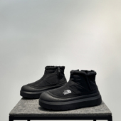 冬季 2024新款 加绒保暖棉鞋 雪地靴男款 百搭潮厚底高帮靴拉链休闲鞋