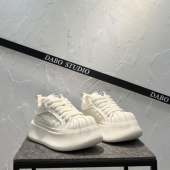 运动系带低帮鞋 男士 贝壳头小白鞋 百搭潮厚底增高鞋 休闲鞋 2026新款