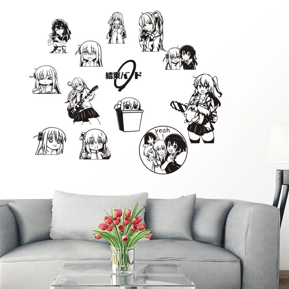 孤独摇滚痛墙贴纸后藤独虹夏郁代墙画宿舍二次元周边谷子,家居饰品,文化墙贴,淘宝优惠券,粉丝福利购,淘宝优惠卷