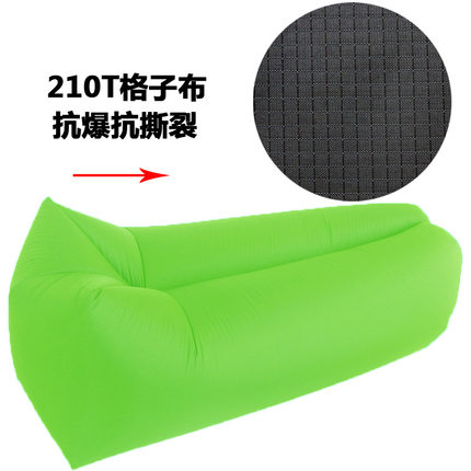 户外便携懒人充气沙发床沙滩躺椅口袋空气沙发单人睡袋午休气垫床