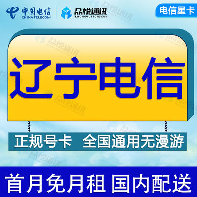 辽宁葫芦岛电信卡手机流量卡全国通用4G通话电话卡不限速低月租卡