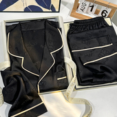 睡衣春秋款 宽松大码 夏季 2026新款 送男友爸爸礼盒 薄款 猫人冰丝男士