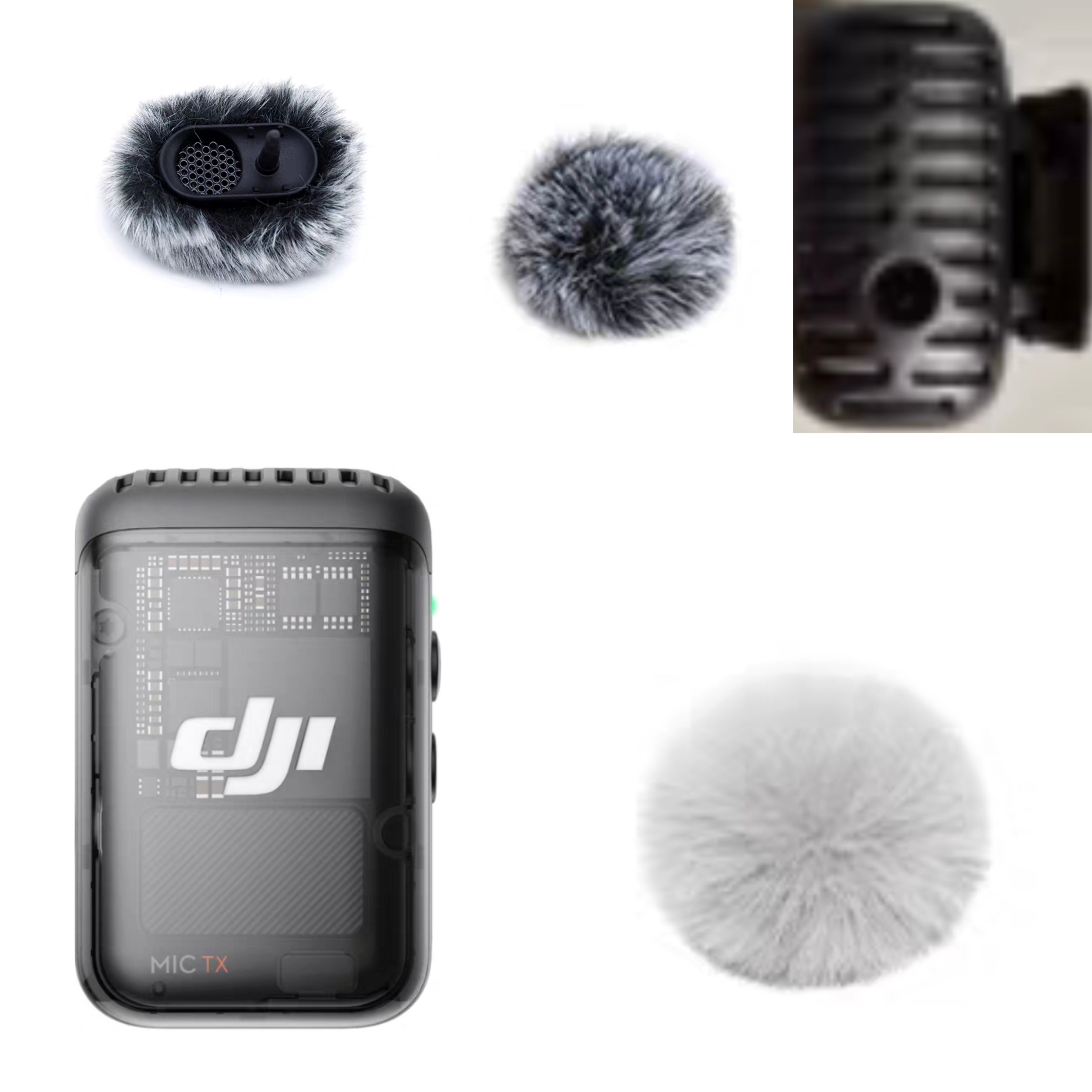 话筒毛毛套适用大疆DJI MIC一代/二代无线领夹麦克风防风罩咪毛罩
