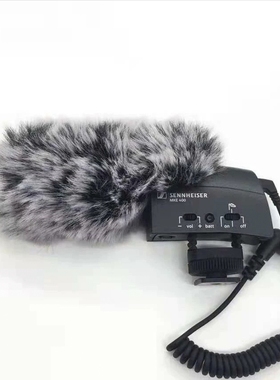 适合森海塞尔老款MKE400话筒防躁毛毛套防风罩兔毛毛套保护套咪罩