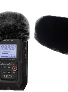 适用ZOOM录音机 H4N PRO咪罩录音笔防风毛毛套保护套话筒降噪毛罩