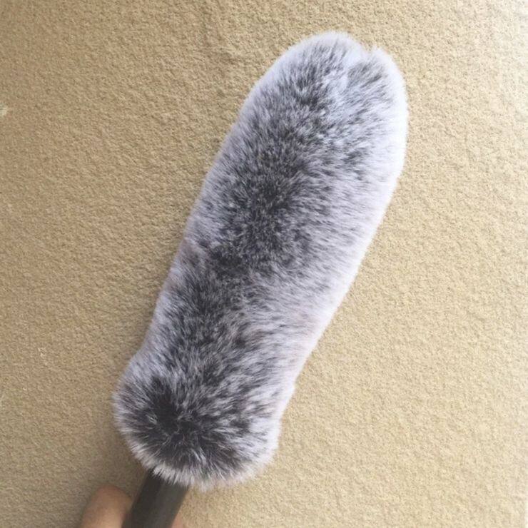 适用森海塞尔MKH416/MKH418S/RODE罗德NTG3麦克风话筒防风毛绒 套