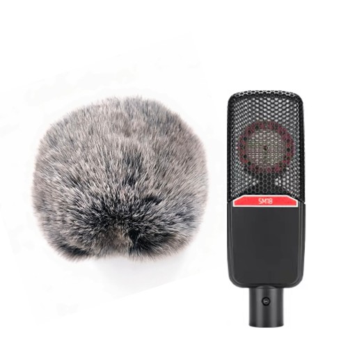 适用Takstar/得胜SM18二代麦克风降噪毛罩保护套直播录音防风毛毛