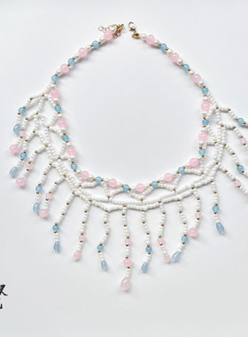 原创手工流苏软璎珞项链