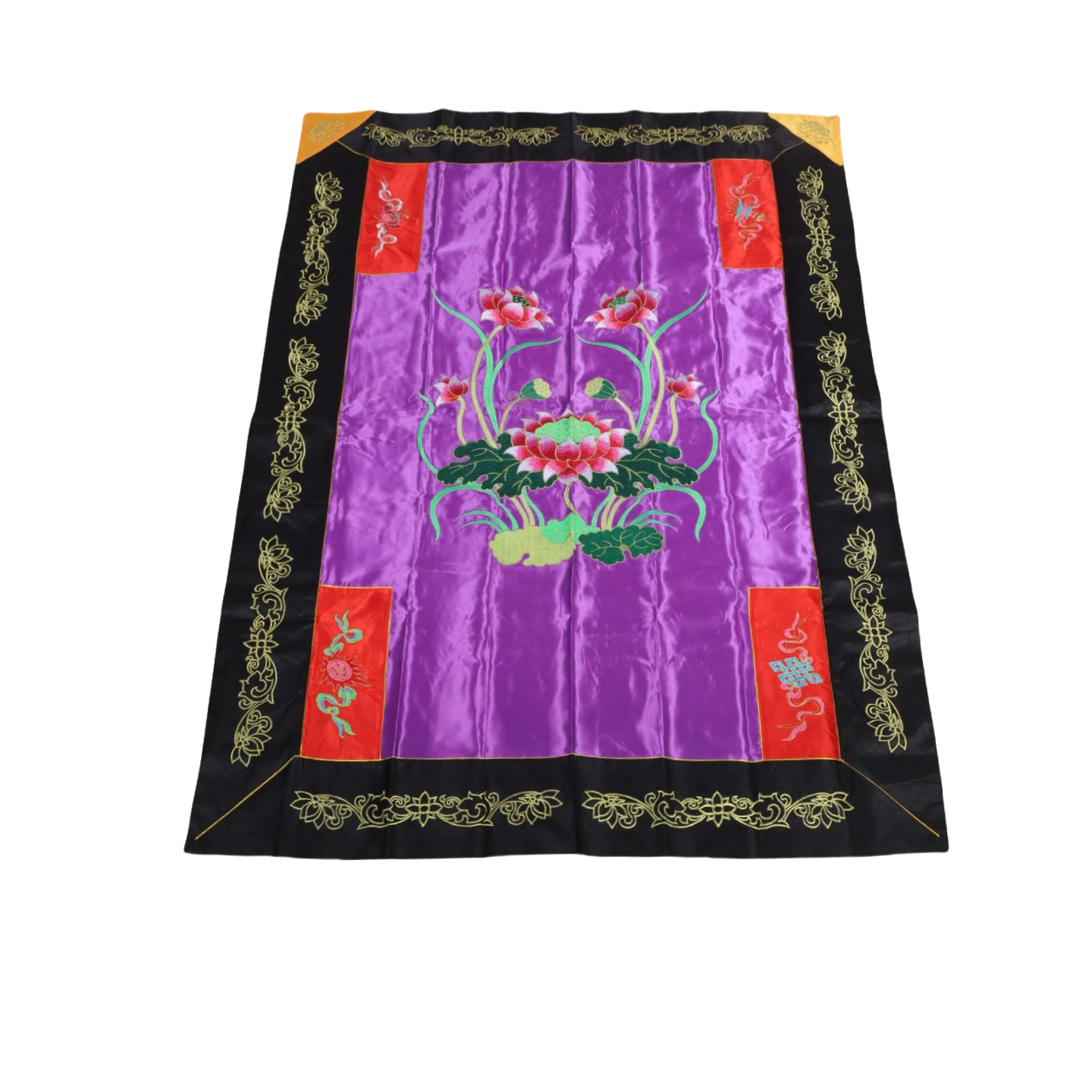 普莲花法师拜具双层具卧具绸缎佛堂绣品僧人法师用具比丘展具花具
