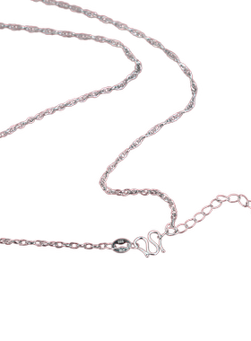 s999纯银项链加长链女款W扣M扣足银链子圆珠链素链颈链锁骨链新款