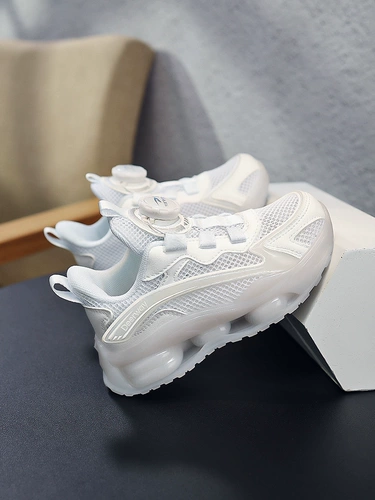 Летняя белая обувь на платформе, дышащая детская спортивная обувь