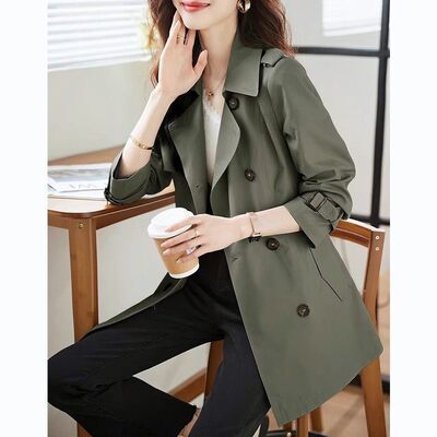 高端大气风衣外套女2025年秋季新款今年流行时尚百搭气质休闲外衣