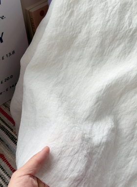 60一米加密白色汉麻21支不透