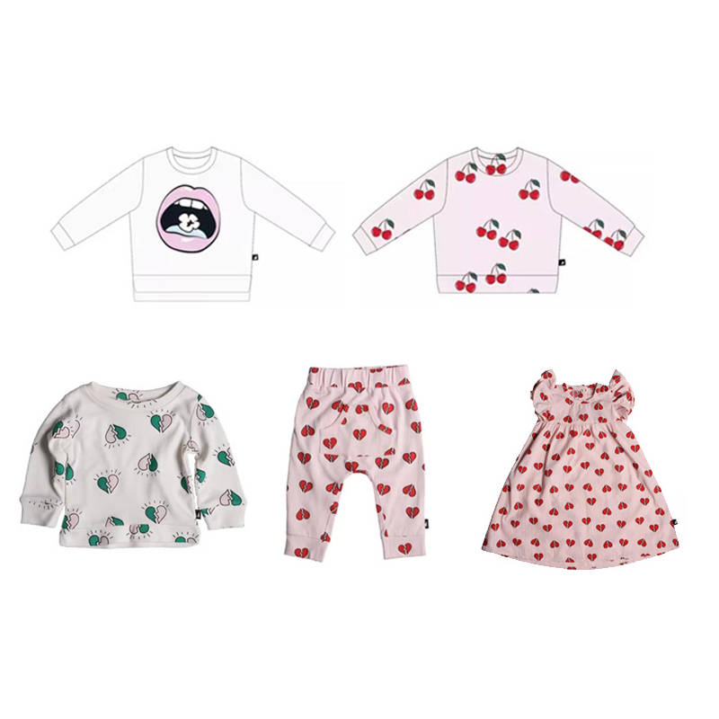 4折现货 澳大利亚Anarkid 儿童有机棉运动衫卫衣连衣裙长裤 2-6岁