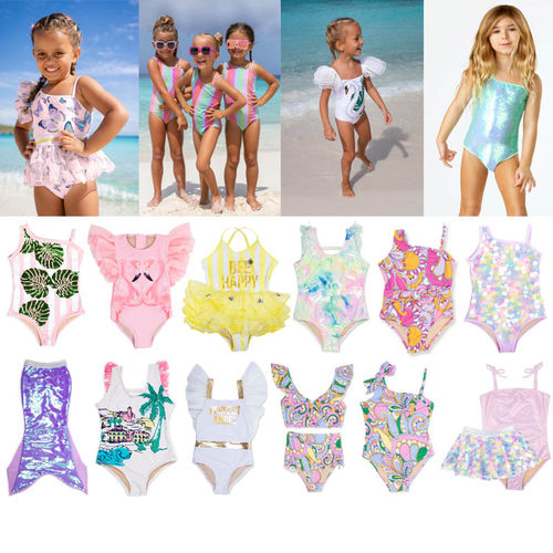 女童游泳衣防紫外线防晒