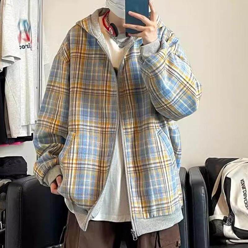 卫衣男女情侣装两面穿连帽开衫