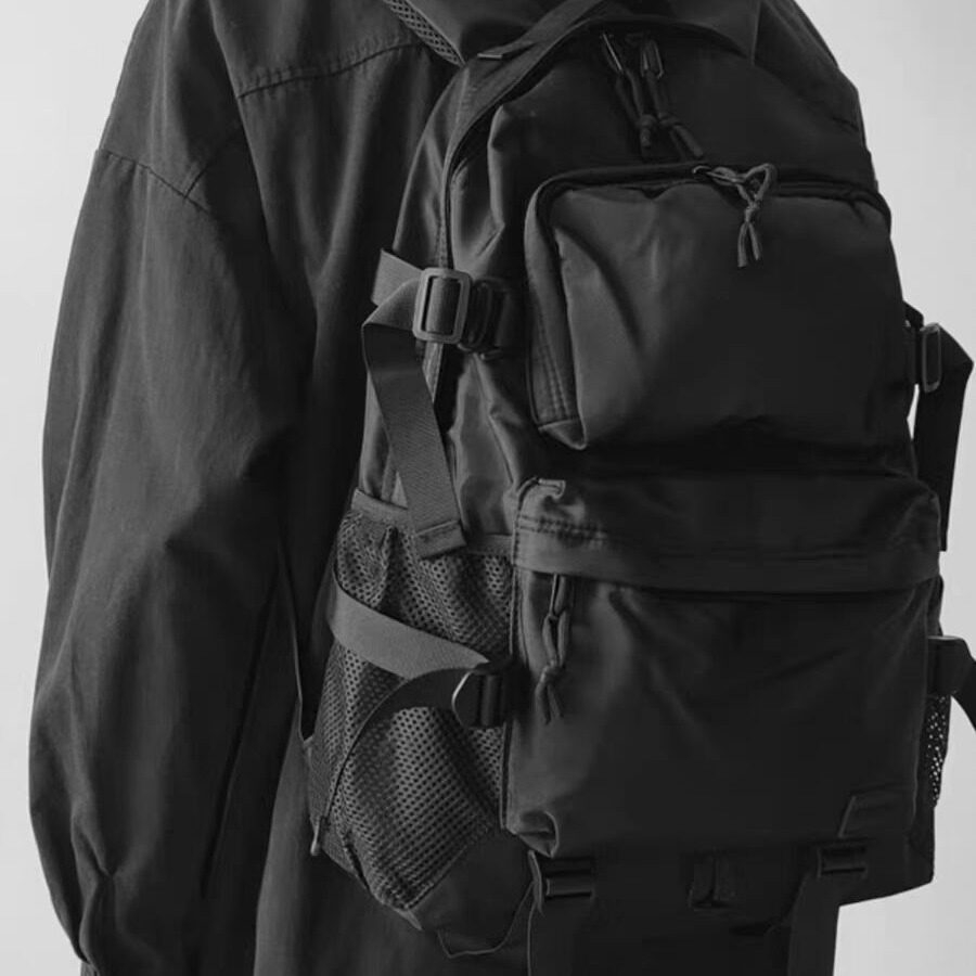 双肩包男士大容量潮流背包休闲高初中大学生电脑书包工装防水韩版