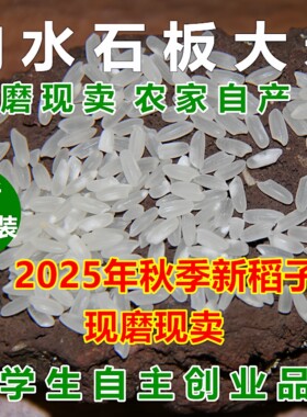 25年东北石板大米10市斤真空包装