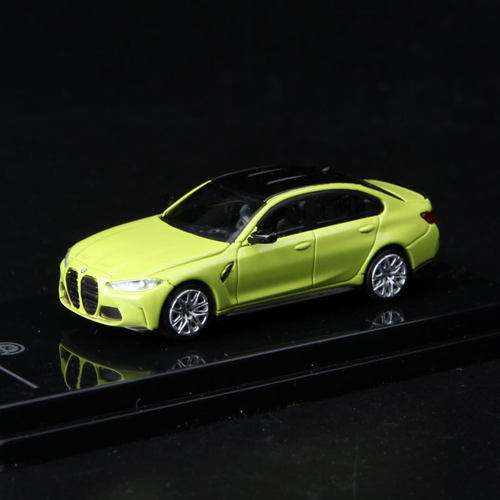 PARA64 1/64 宝马 BMW M3 G80 Colour 合金汽车模型 黄色
