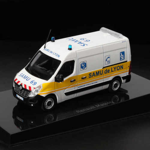 NOREV 1/43 雷诺 RENAULT MASTER 2014SAMU DE LYON合金模型 白色
