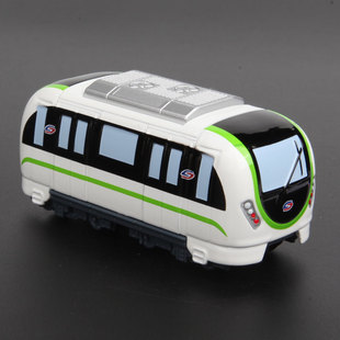 苏州地铁Mini迷你Q版列车合金模型一号 二号 三号线 轨道交通模型