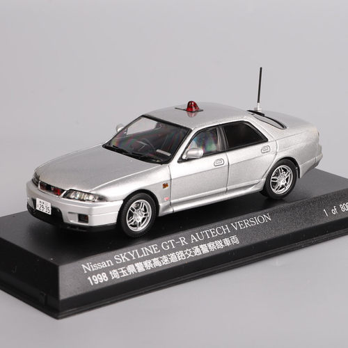 原厂 1/43日产  SKYLINE GT R AUTECH  1998 埼玉县交通警车