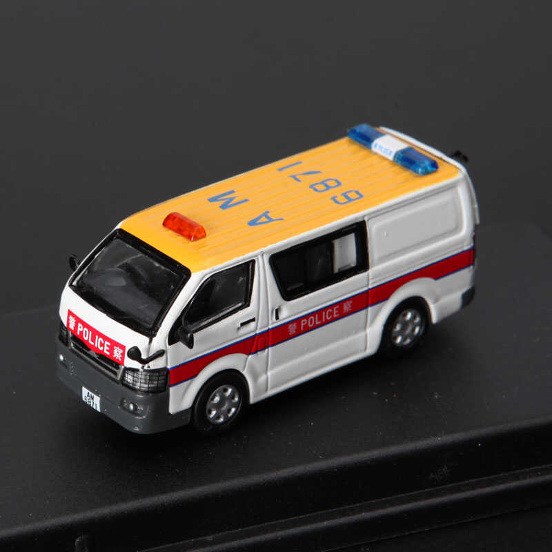 BEST CHOOSE1/64丰田海狮香港格仔警车合金汽车模型黄顶AM6871