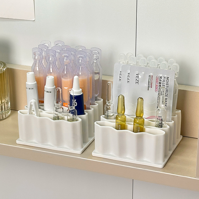 次抛收纳盒分格桌面精华小样整理