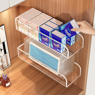 手帕纸收纳盒壁挂小包面巾纸抽取盒钥匙创意摆件入户门玄关置物架