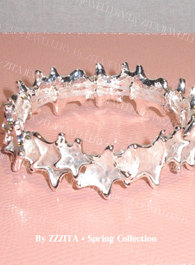 ZZZITA 天使爱美丽·Starry Dream~小众设计感彩色画油海星手链