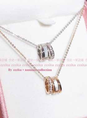 ZZZITA Relax Vibe·松弛千金～美式白开水辣妹百搭闪钻圈圈项链