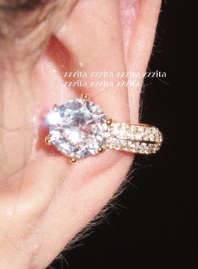 ZZZITA 无痛耳蜗钉·stary bling～无耳洞简约闪钻百搭耳夹耳骨夹