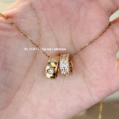 ZZZITA 命运之轮·My Destiny～闪钻星芒圆环项链百搭设计锁骨链