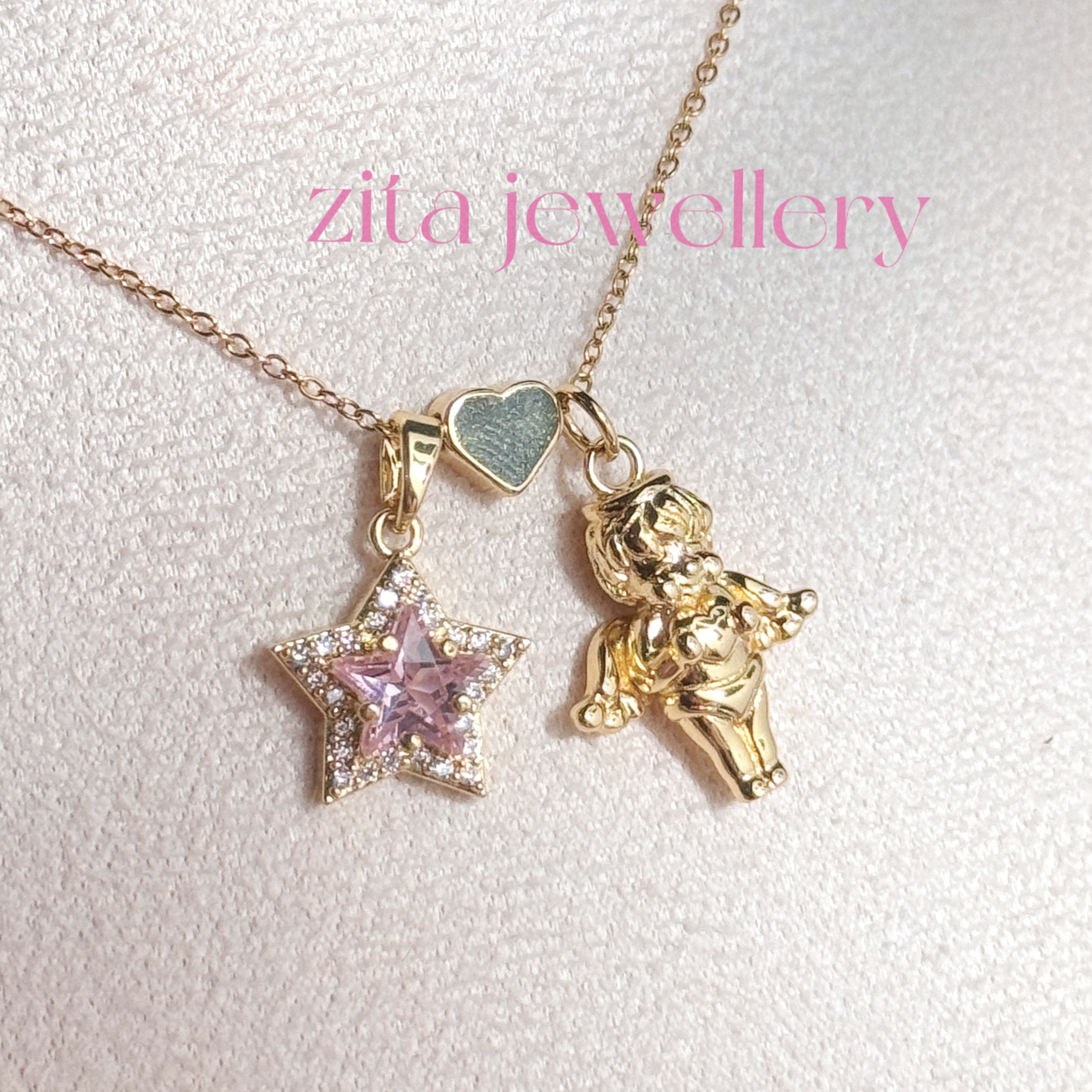 ZZZITA 爱神的契约·Serena Cupid～原创五角星丘比特天使项链