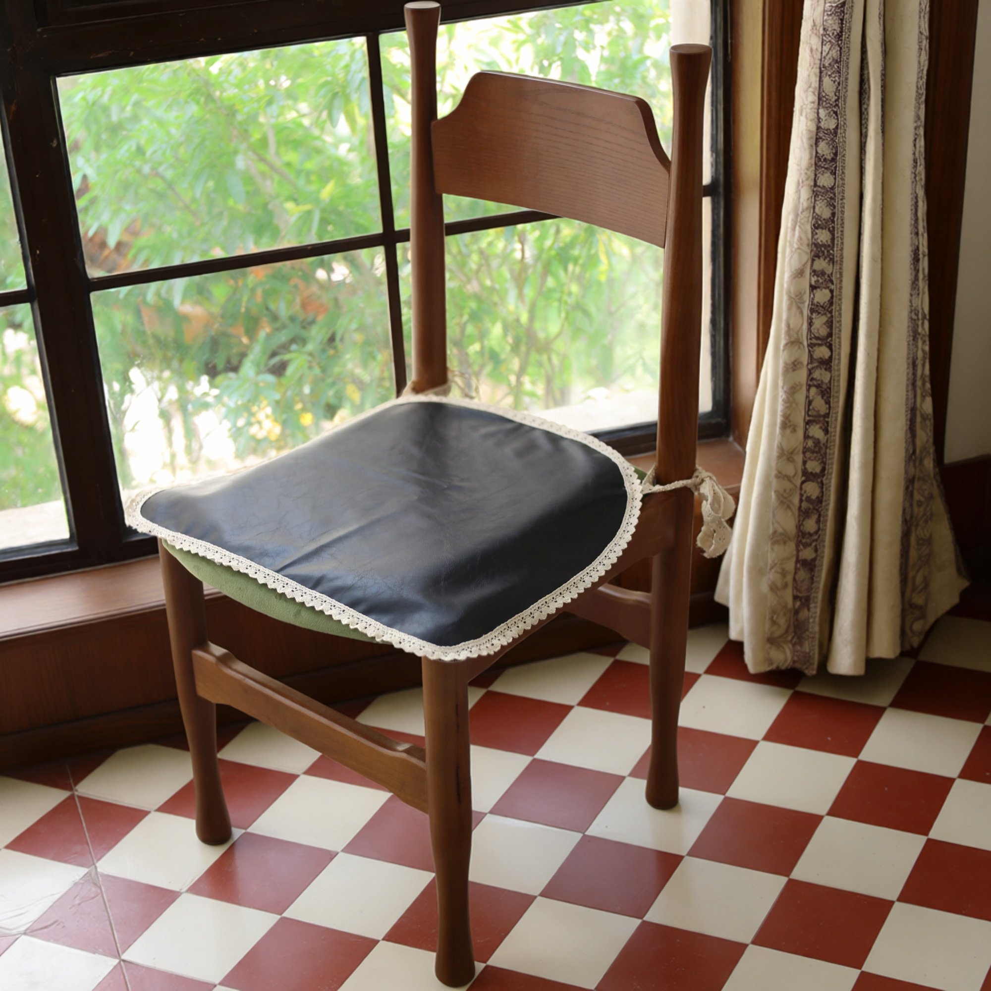 皮质薄款椅子坐垫多功能防水椅垫防滑通用餐椅垫凳子垫,居家布艺,椅垫,淘宝优惠券,粉丝福利购,淘宝优惠卷