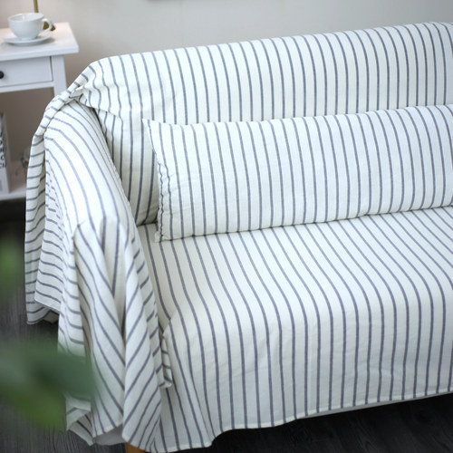 色织纯棉吸汗透气薄款全包盖巾