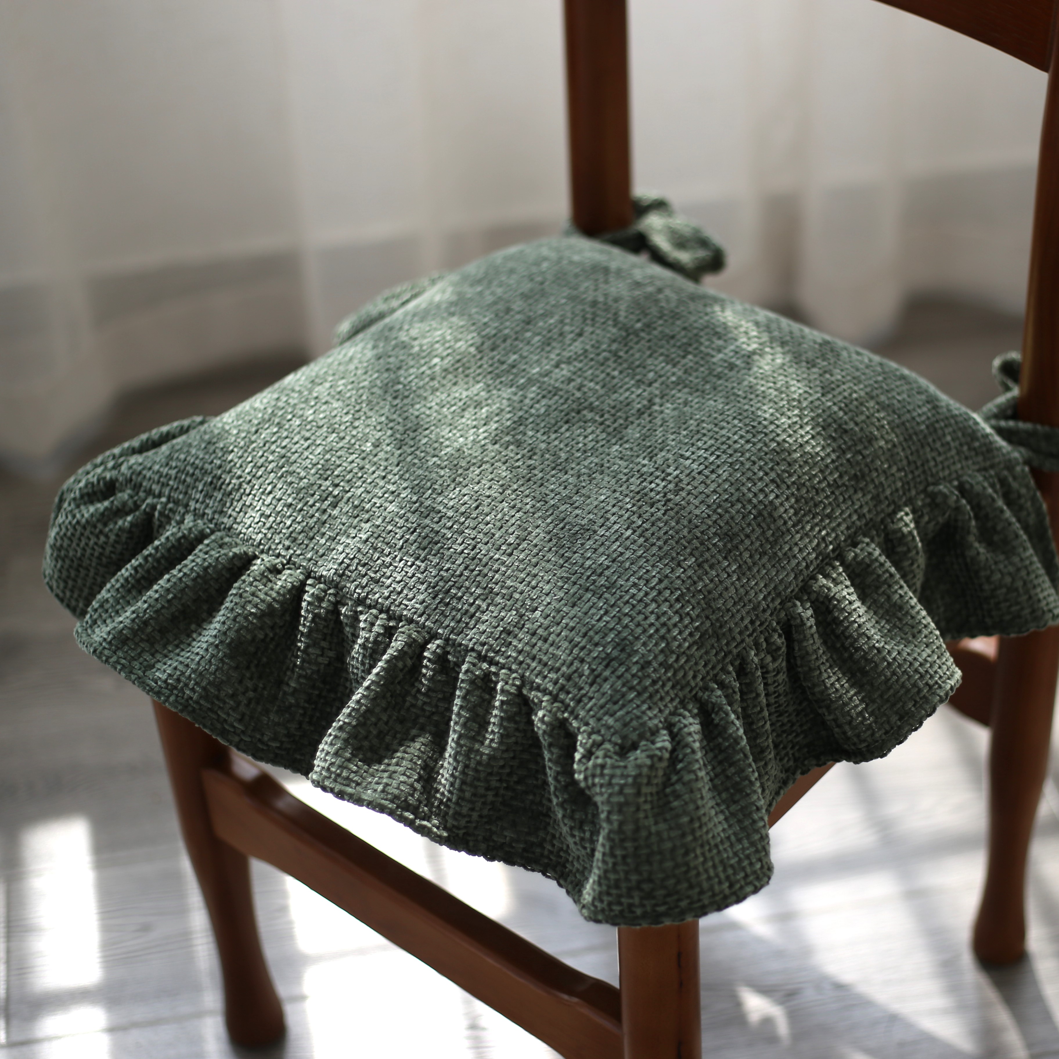 春夏法式轻奢可拆洗防滑餐椅坐垫