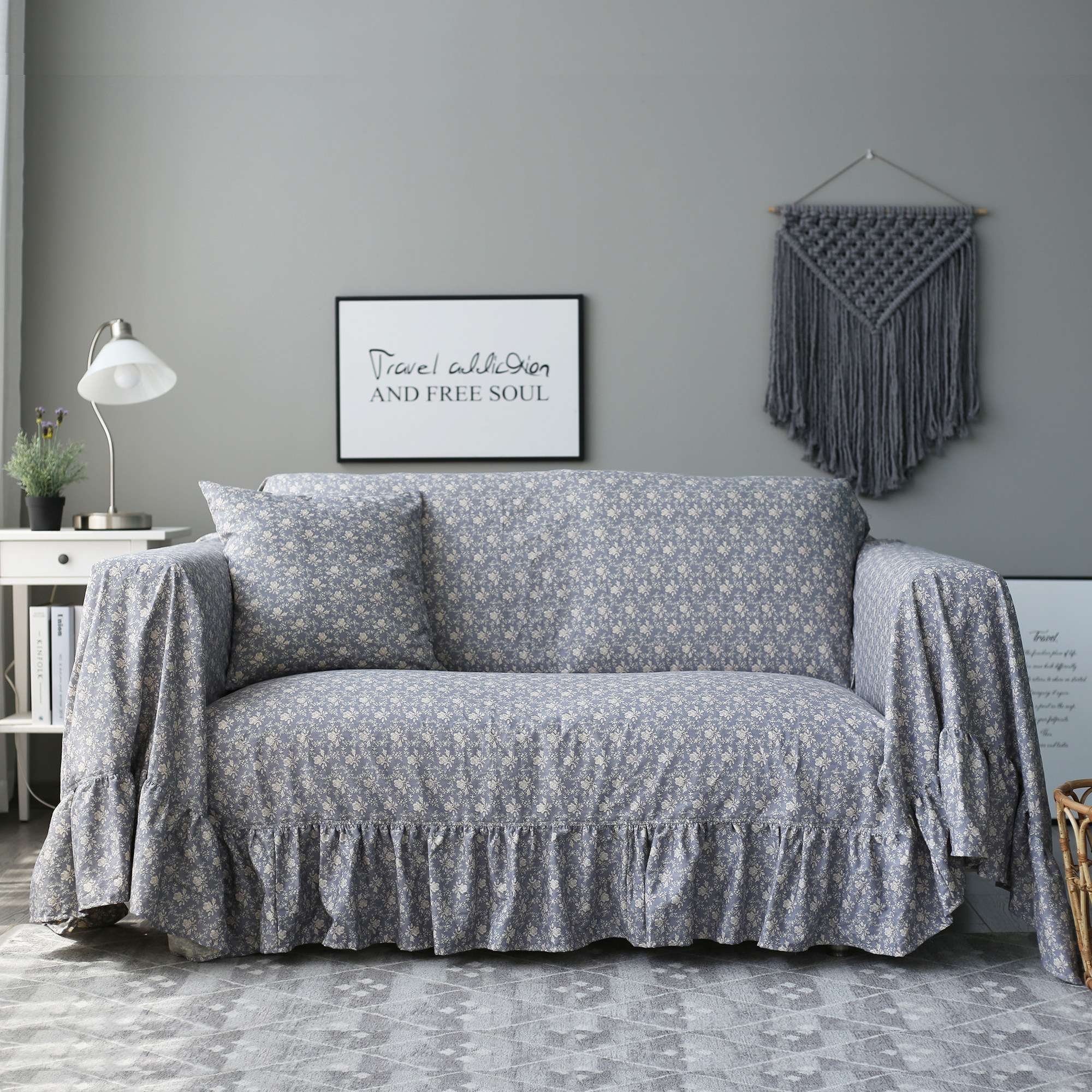 沙发巾盖布ins风薄棉网红沙发套罩全盖四季通用防尘耐脏布艺垫子,居家布艺,沙发套,淘宝优惠券,粉丝福利购,淘宝优惠卷