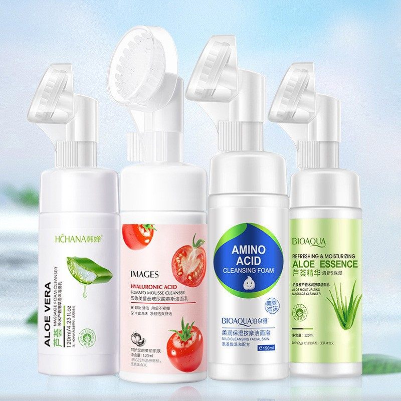 番茄玻尿酸慕斯洁面乳膏补水保湿深层清洁毛孔清爽控油泡沫洗面奶