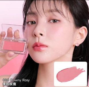 小猴子推荐韩国BBIA腮红胭脂膏单色膨胀色提亮03/04/08粉杏腮紫色