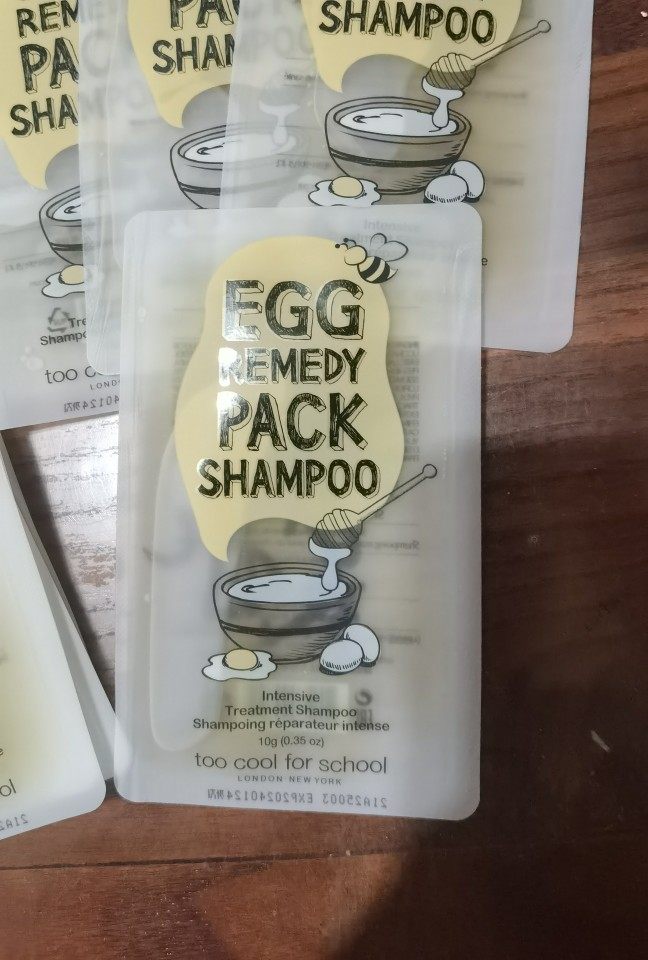 toocoolforschool涂酷鸡蛋蜂蜜柔顺洗发水10gx10袋 特别顺滑修复